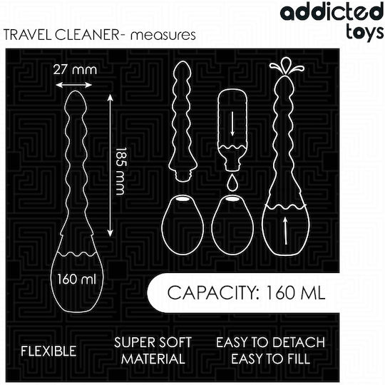 Addicted Toys Travel Cleaner Πρωκτικό Ντους