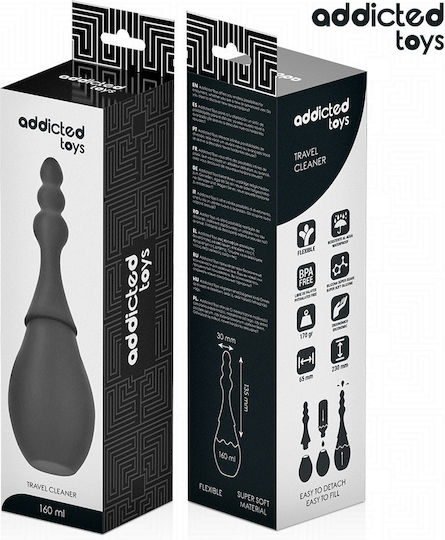 Addicted Toys Travel Cleaner Πρωκτικό Ντους Μαύρο