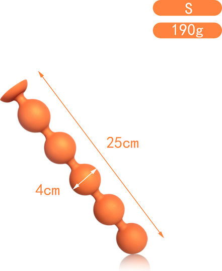 Butt Plug Anal cu Suport de Fixare Auriu S 25cm