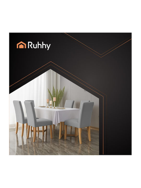 Ruhhy Elastic Cover for Chair Gray 65x40cm 6pcs