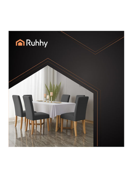 Ruhhy Elastic Cover for Chair Gray 65x40cm 6pcs
