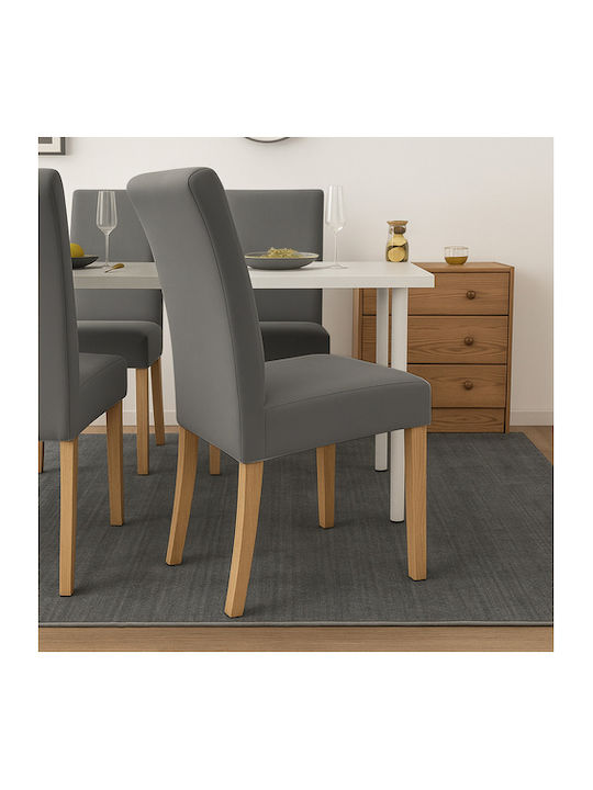 Ruhhy Elastic Cover for Chair Gray 65x40cm 6pcs