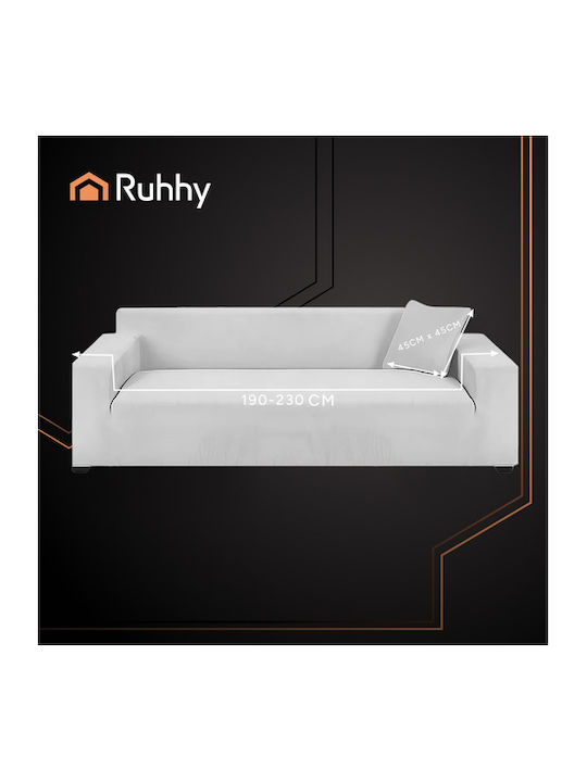 Ruhhy Waterproof Elastic Cover for Corner Sofa Gray 45x45cm 1pcs