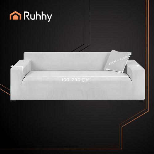 Ruhhy Waterproof Elastic Cover for Corner Sofa Gray 45x45cm 1pcs