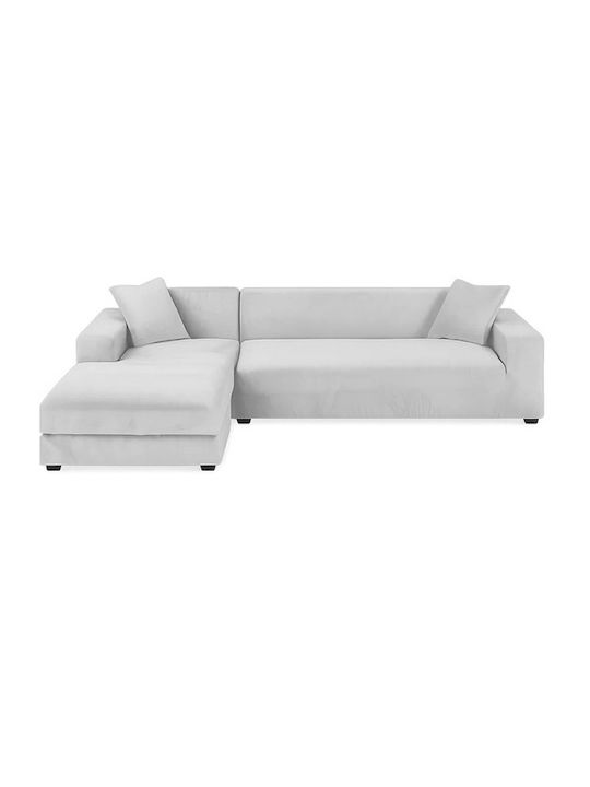 Ruhhy Waterproof Elastic Cover for Corner Sofa Gray 45x45cm 1pcs