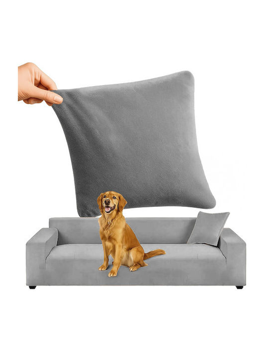 Ruhhy Waterproof Elastic Cover for Corner Sofa Gray 45x45cm 1pcs