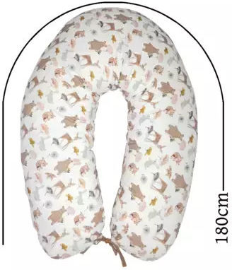 Baby Star Μαξιλάρι Εγκυμοσύνης & Θηλασμού Λευκό 58cm