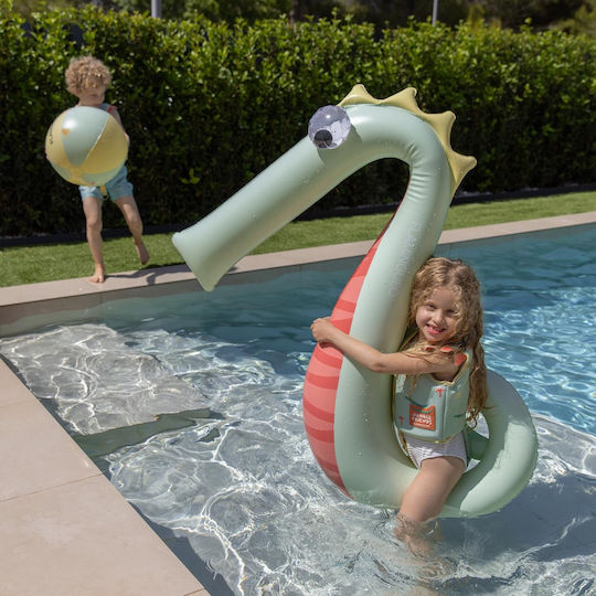 Flamingueo Kids Inflatable Ride On for Sea Crocodile Green 130x110cm