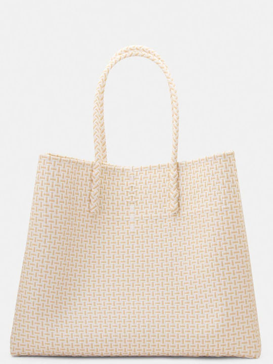 Fullah Sugah Plastic Beach Bag Beige