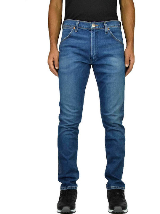 Western Ανδρικό Παντελόνι Τζιν με Slim Straight Εφαρμογή Μπλε
