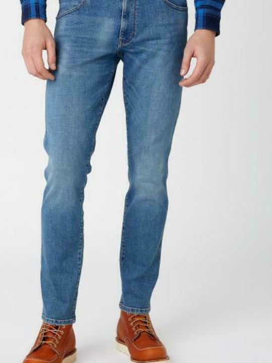 Larston Ανδρικό Παντελόνι Τζιν Ελαστικό με Slim Tapered Εφαρμογή Blue Fever