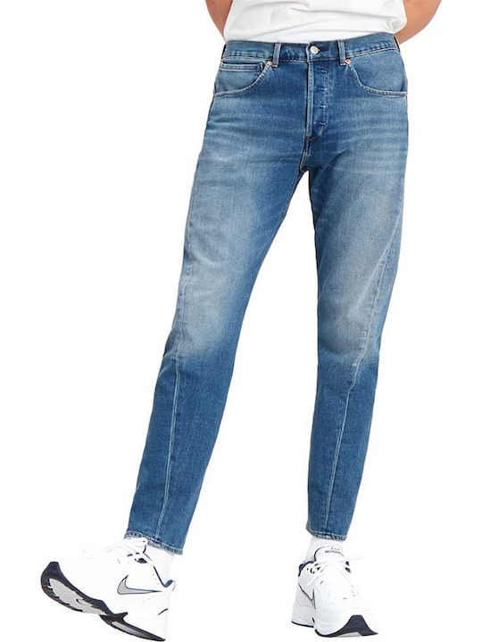 502 Men's Jeans Pants Elastic with Regular Tapered Fit Skeg Cool Blue