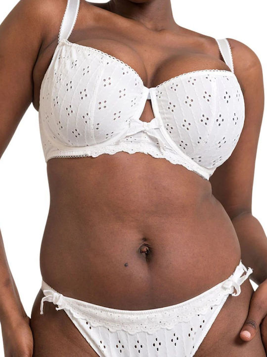 Balconette Balconette Bra without Padding Underwire White