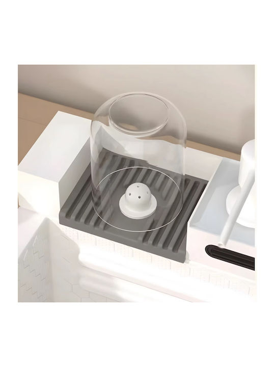 Naron Επικαθήμενος Νεροχύτης Inox με Μπαταρία Μ75xΠ46cm Λευκός