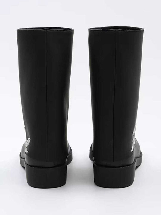 Women's Short Wellies Black