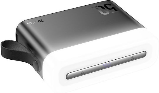 Hoco J94A Masterful Power Bank 50000mAh 22.5W With 2 USB-A Output Ports And USB-C Quick Charge Port Black