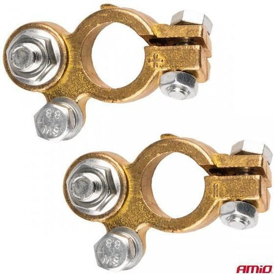 Battery Terminals Brass 12v 800a Amio 2 Pcs Amio 04392/am
