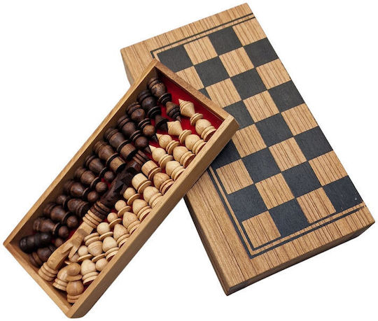 Set aus Holz-Spielsteinen & Würfeln für Backgammon Handgefertigt Rot / Schwarz / Weiß / Braun 1.5cm