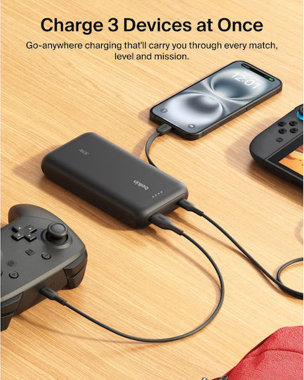 Belkin 20K (30W) for Nintendo Switch 2 Power Bank 20000mAh 30W με Θύρα USB-A και Θύρα USB-C Power Delivery Μαύρο