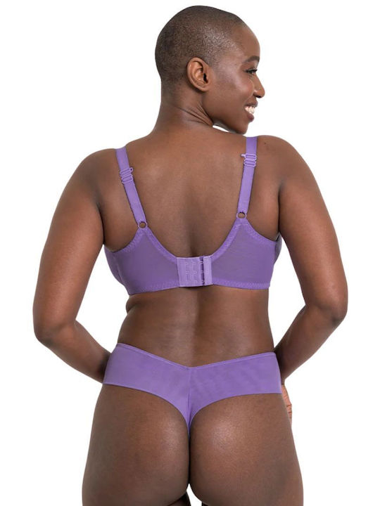 Plunge Plunge Convertible Bra without Padding Underwire Amethyst Purple