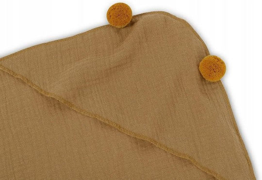 Sensillo Baby Hooded Towel Brown 75x75cm