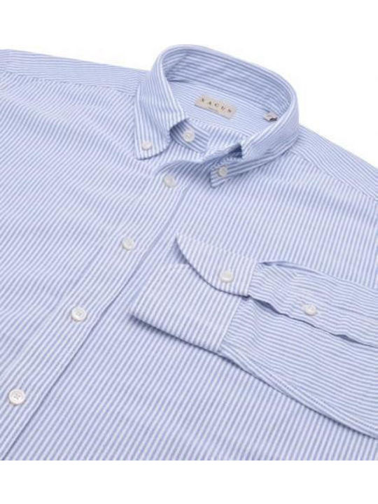 Πουκάμισο Ριγέ Oxford Xacus 41285 Light Blue 41285-005