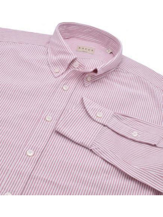 Striped Oxford Shirt Xacus 41285 Lilac 41285-004