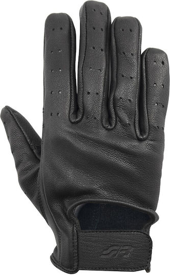 Simoni Racing Gloves for Work Driver Black Leather 1pcs