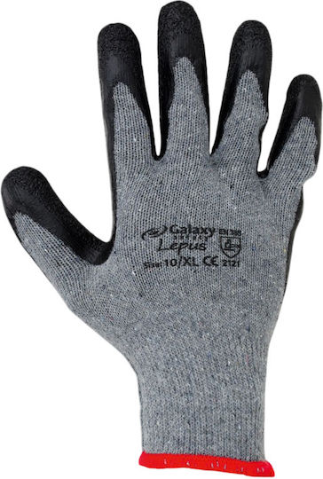 Galaxy Safety Solutions Lepus Arbeitshandschuhe Gray Latex/Polyester 1Stück