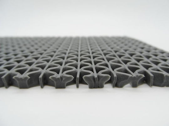 Newplan Пластмасово Подово PVC Zigzag Мат Сиво 5мм в Часовник с Ширина 1.2м Цена на Квадратен Метър