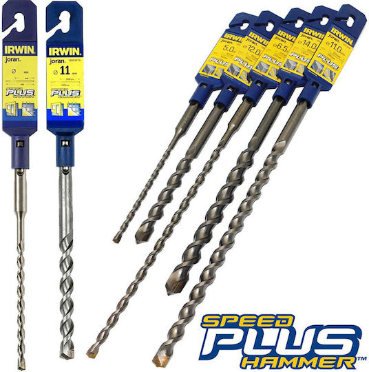 Irwin Drill Speedhammer Plus 14x300mm Diamond Drill Carbide with SDS Plus Shank for Masonry 14x300mm