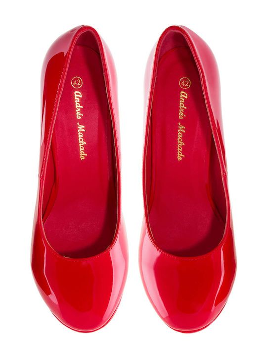 Pumps mit Stiletto-Absatz Rot