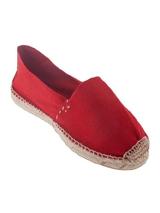 Women's Fabric Espadrilles Red