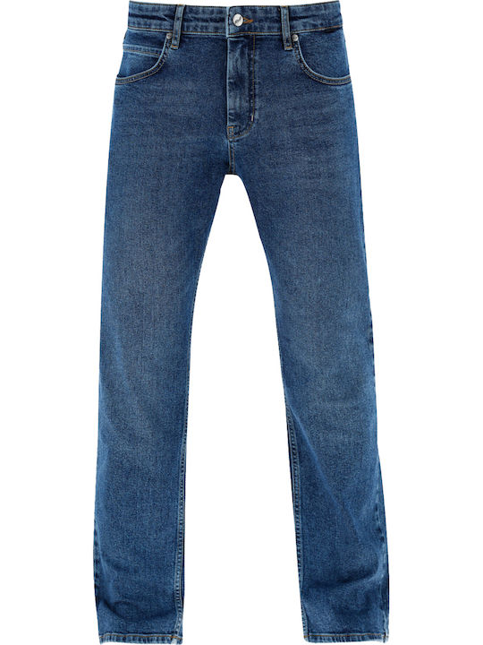 Pantaloni cu Croială Normală Mid Blue