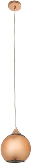 GloboStar Candela Copper Ball Pendant Ceiling Light with E27 Socket 15x15x13cm