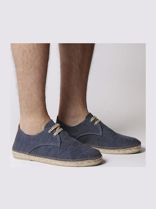 Fabric Men's Espadrilles in Blue Color
