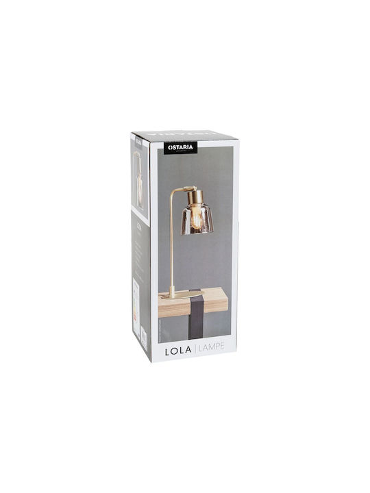 Ostaria Decorative Lamp with Socket for Bulb E14 Gold