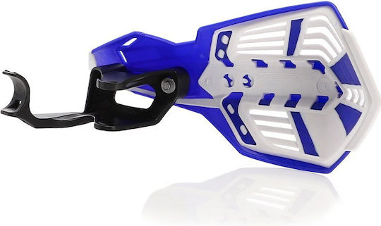 K-future Yks Handguard Χούφτες Προστασίες Χεριών Blau Weiß Acerbis