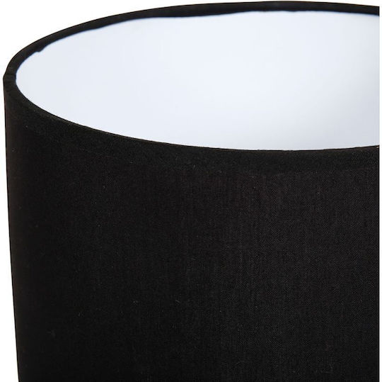 Ostaria Tischlampe mit Schwarz Schirm und Gray Basis