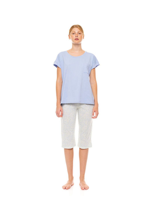 Pink Label Summer Women's Pyjama Set Pastel