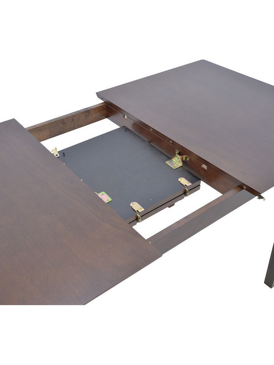 Dining Room Mabor-Dallan Expandable 5pcs Walnut 120(+30)x80cm
