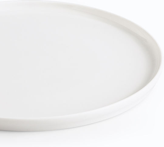 Ionia Teller Untiefe aus Porzellan Weiß 24cm