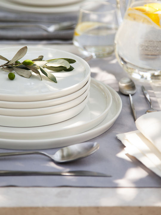 Ionia Plate Shallow made of Porcelain White 24cm