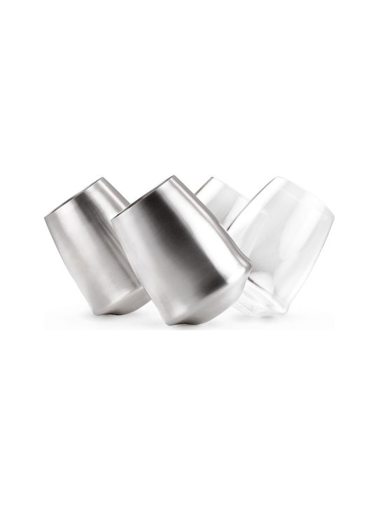 GSI Outdoors Glas für Weißwein aus Edelstahl in Gray Farbe