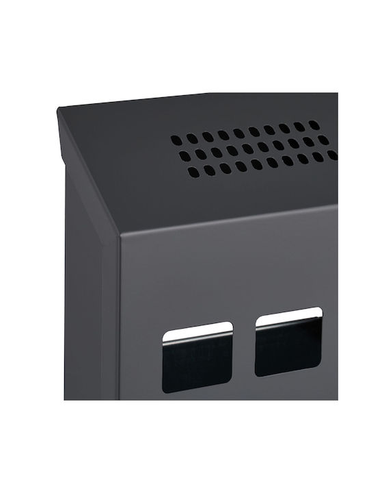 Cenușare Outdoor Dimensiuni 32.5 X 15 X 6 Cm Antracit Relaxdays