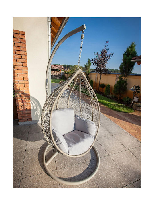 Garden Chair Cushion with Backrest Gray