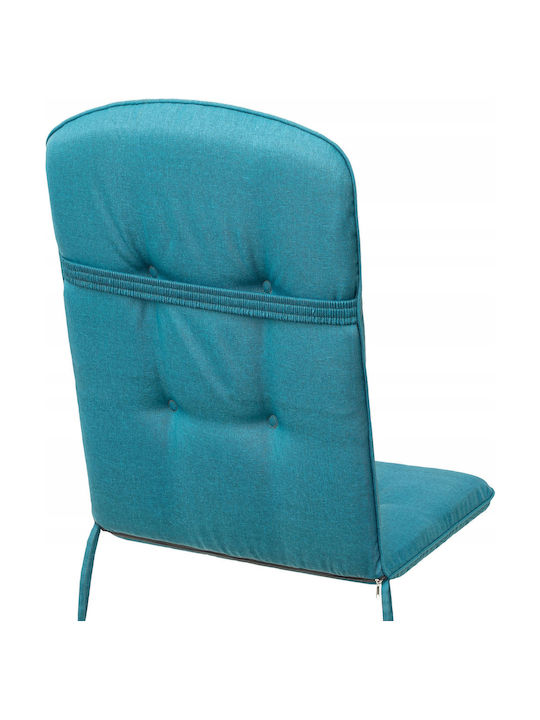 Garden Chair Cushion with Backrest Blue