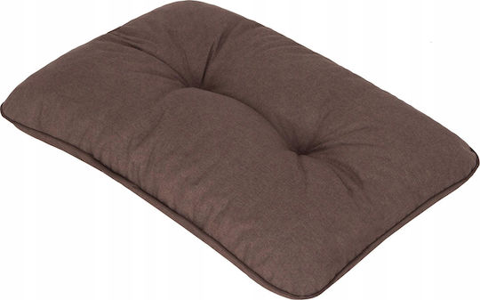 Waterproof Garden Chair Cushion with Backrest Brown