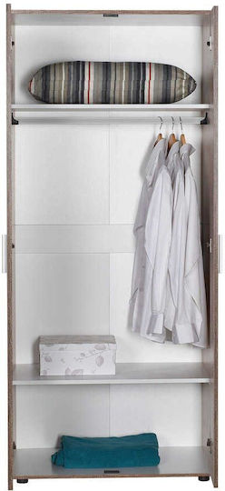 Doppeltür Kleiderschrank 80x47x187cm