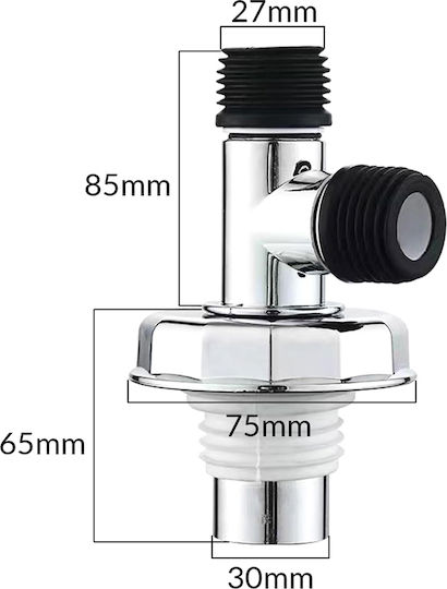 Home Use Ground Connector for Washing Machine Drain Pipe Huh-0191